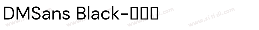 DMSans Black字体转换